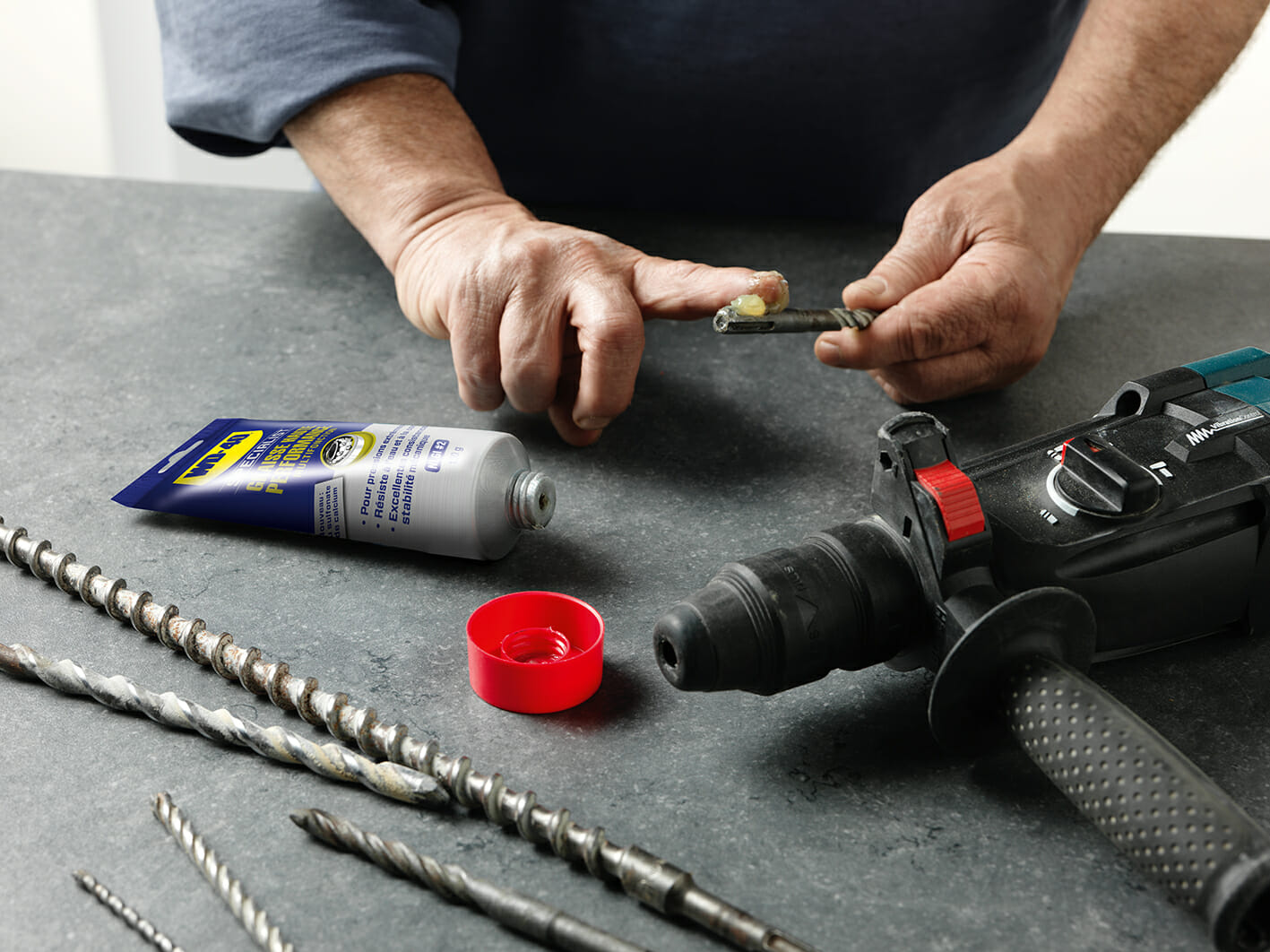 WD-40 Specialist Hoogwaardig Multifunctioneel vet tube - boorkop
