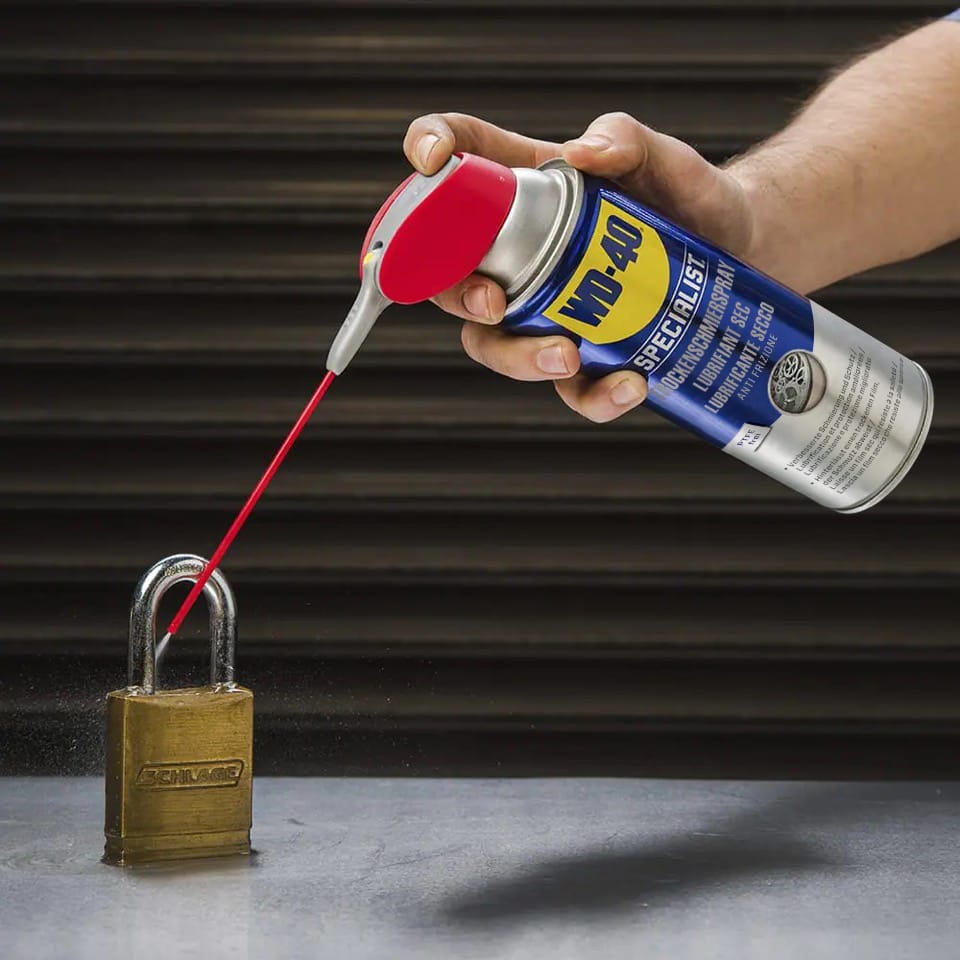 droogsmeerspray slot